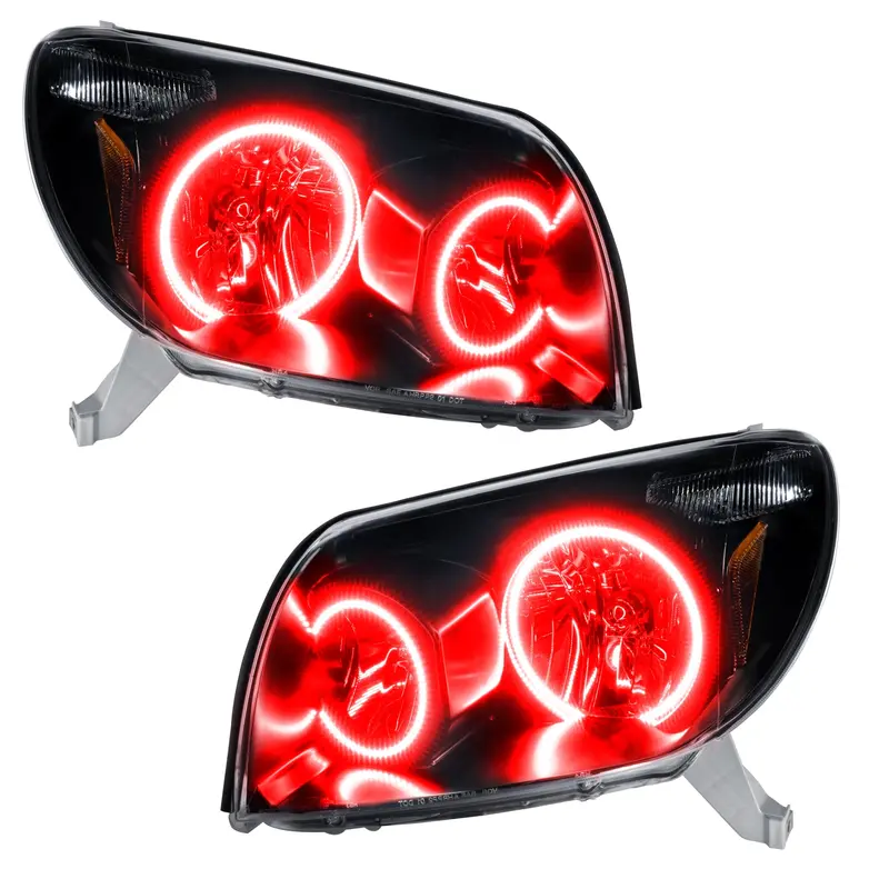 Oracle Lighting Smd Led Headlight Assembly – Pre-Wired, Black Housing With Red Accent Lighting 1