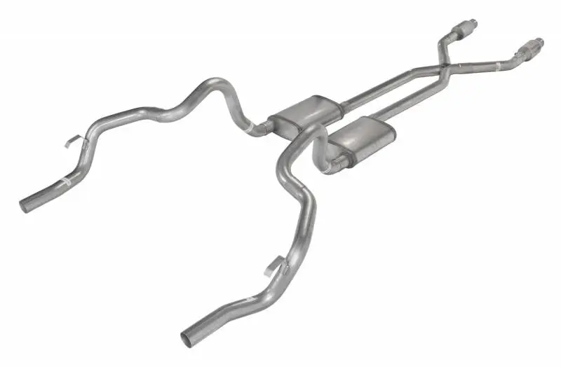 Pypes Performance Sgf911Te Crossmember-Back Exhaust System With X-Pipe – 1975–1981 F-Body, Dual Exit, 2.5-Inch Tubing 1