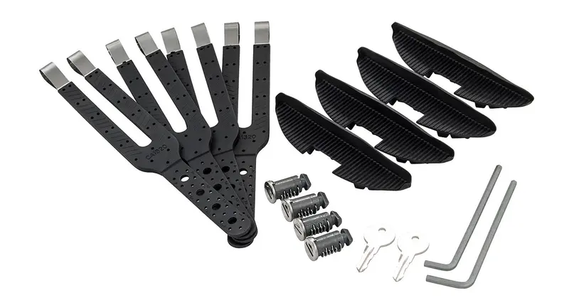 Rhino-Rack Usa Ja7950 Vortex Stealthbar Roof Rack; 2 Bar; 845Mm/905Mm; Silver; For Use W/Roof Rails; 1