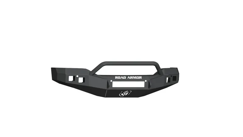 Road Armor Stealth Front Bumper – Non-Winch Pre-Runner Design In Satin Black 1
