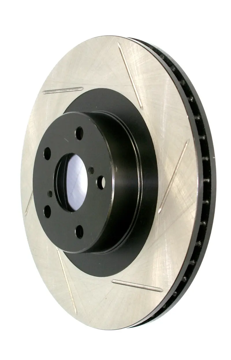 Stoptech 126.62007Sl Front And Rear Left Slotted Sport Brake Rotors 1
