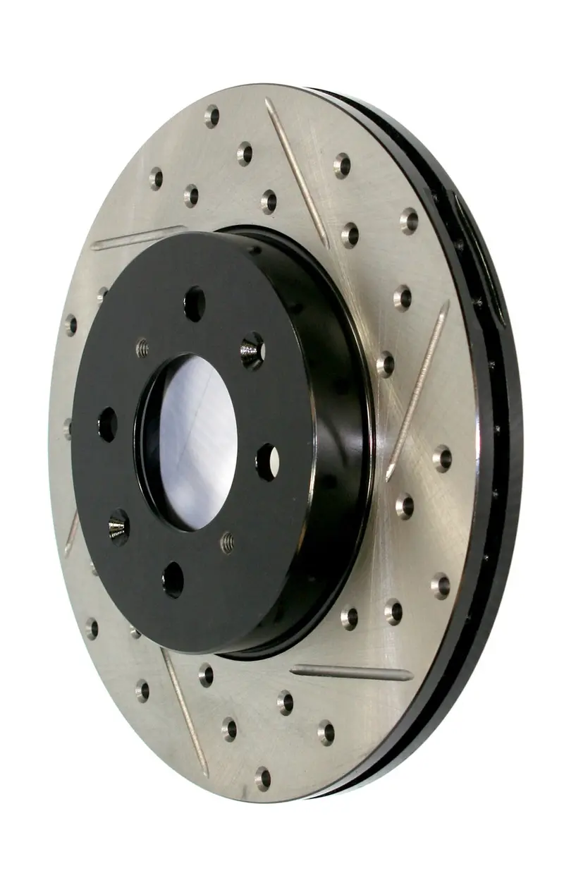 Stoptech 127.34055L Stoptech Sport Drilled/Slotted Brake Rotor; Front Left 1