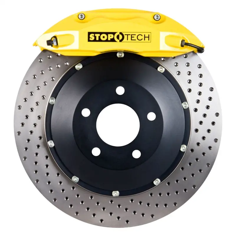 Stoptech St-40 Front Big Brake Kit Featuring Two-Piece Drilled And Slotted Rotors 1