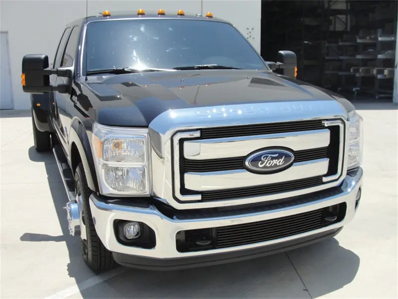 T-Rex Grilles 21546B Billet Aluminum Horizontal Overlay Grille – 4-Piece Black Finish 1