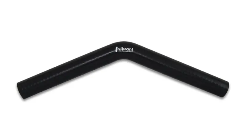 Vibrant Performance 2968 4-Ply 45° Turbo Elbow — 1" Id X 8" Leg, Black Silicone 1