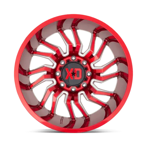 Xd Forged Aluminum Wheel – 22X10 Inch, 8X170 Bolt Pattern, Gloss Red Machined Finish 1